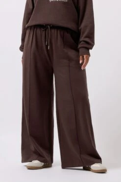 YOURS - Pantalon De Jogging Large Marron Chocolat