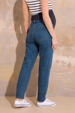 LTS Tall Maternity Indigo Blue Washed UNA Stretch Mom Jeans 12 LTS Tall Maternity Indigo Blue Washed UNA Stretch Mom Jeans -Evans Boutique cd29c4e4 e26e 4a 198077 C