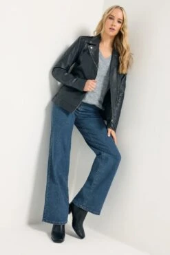 LTS Tall Indigo Blue Stretch Wide Leg Jeans 13 LTS Tall Indigo Blue Stretch Wide Leg Jeans -Evans Boutique cdc481f0 846b 40 196825 J