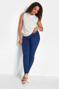 M&Co White Sequin Tie Back Top -Evans Boutique cdf4c9b9 c26a 4b 550035 B