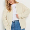 YOURS - Cardigan Crème En Maille Coupe Bomber 2 YOURS - Cardigan Crème En Maille Coupe Bomber -Evans Boutique ce04b404 ae9b 4b 280586 A