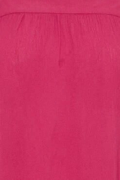 LTS - Top Rose Plissé Bretelles Volantées Tall -Evans Boutique ce304903 2446 4f 350449 Z