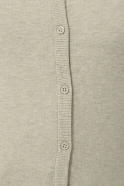 LTS Tall Cream Marl Crew Neck Button Cardigan 12 LTS Tall Cream Marl Crew Neck Button Cardigan -Evans Boutique ce5c6baf ef21 4e 356040 E