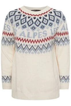 YOURS Curve Pull En Maille Blanc Ivoire « Les Alpes » 13 YOURS Curve Pull En Maille Blanc Ivoire « Les Alpes » -Evans Boutique cf2cc628 8c54 4f 280764 X
