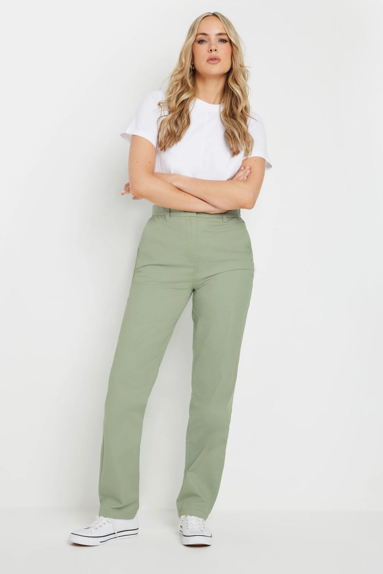 LTS Tall Sage Green Cotton Chino Jeans 3 LTS Tall Sage Green Cotton Chino Jeans