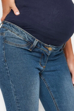 LTS Tall Maternity Mid Blue Skinny AVA Jeans -Evans Boutique d0e8f188 a2bf 47 198085 C