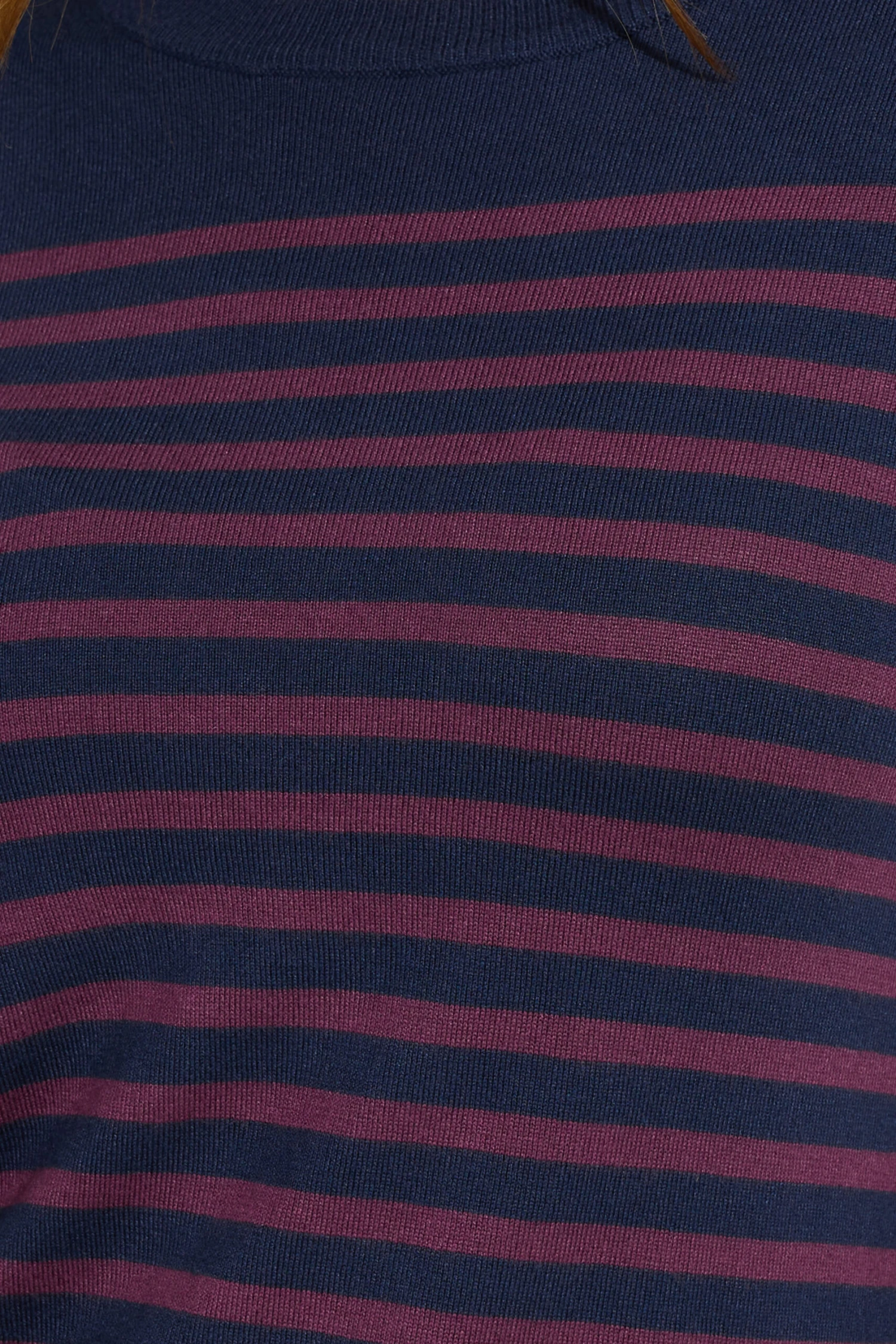 M&Co Navy Stripe Crew Neck Jumper 8 M&Co Navy Stripe Crew Neck Jumper – Image 6
