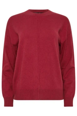 M&Co Rust Red Front Seam Jumper