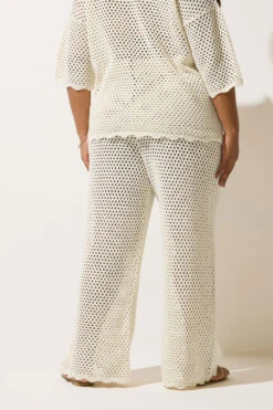 LIMITED COLLECTION - Pantalon Couleur Crème En Crochet 9 LIMITED COLLECTION - Pantalon Couleur Crème En Crochet -Evans Boutique d10c3c84 0252 4f 216775 C