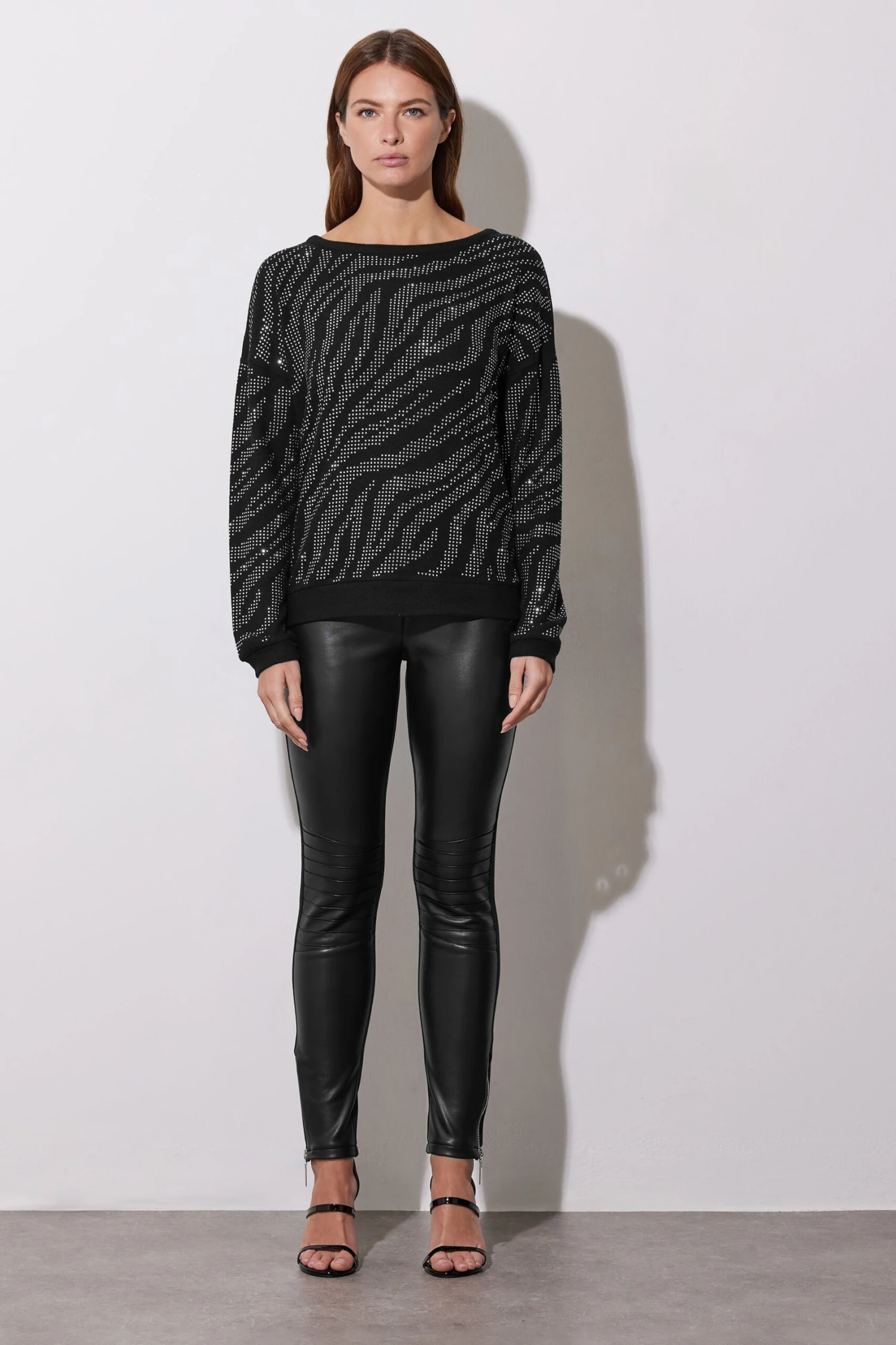 STAR Black Animal Diamante Embellished Jumper 5 STAR Black Animal Diamante Embellished Jumper – Image 3
