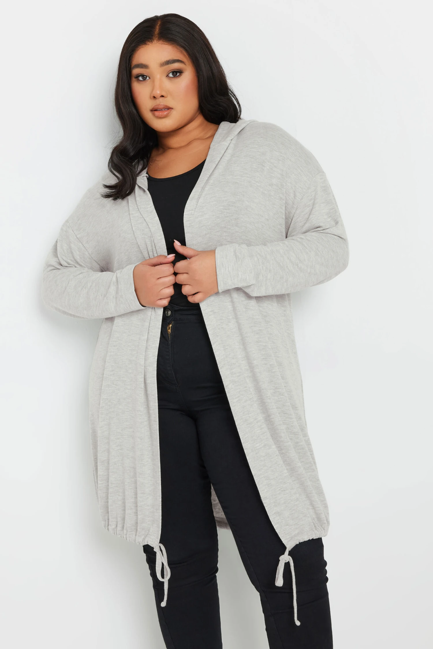 YOURS - Cardigan à Capuche Gris Manches Longues 3 YOURS - Cardigan à Capuche Gris Manches Longues