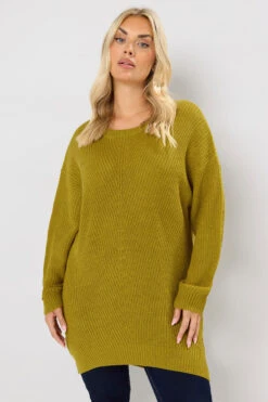 YOURS - Pull En Maille Essentiel Vert Mousse