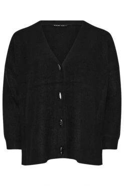 YOURS - Cardigan Noir Doux En Maille 13 YOURS - Cardigan Noir Doux En Maille -Evans Boutique d3f557f5 fe22 41 280322 X