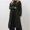 YOURS - Cardigan Maxi Noir & Vert Kaki En Maille -Evans Boutique d45625ff 87d7 48 280401 A