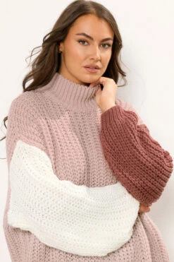 YOURS Curve Pull En Maille Colorblock Marron Naturel 10 YOURS Curve Pull En Maille Colorblock Marron Naturel -Evans Boutique d4921331 9dd7 4c 302330 D