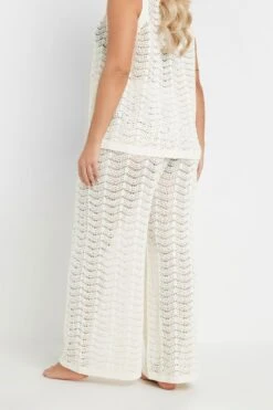 YOURS - Pantalon De Plage Crème En Maille 11 YOURS - Pantalon De Plage Crème En Maille -Evans Boutique d4a6accc 660f 43 280579 C