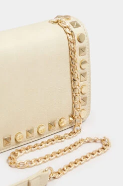 Beige Brown Faux Leather Stud Detail Cross Body Bag 13 Beige Brown Faux Leather Stud Detail Cross Body Bag -Evans Boutique d56319b6 b2e5 43 246532 P2