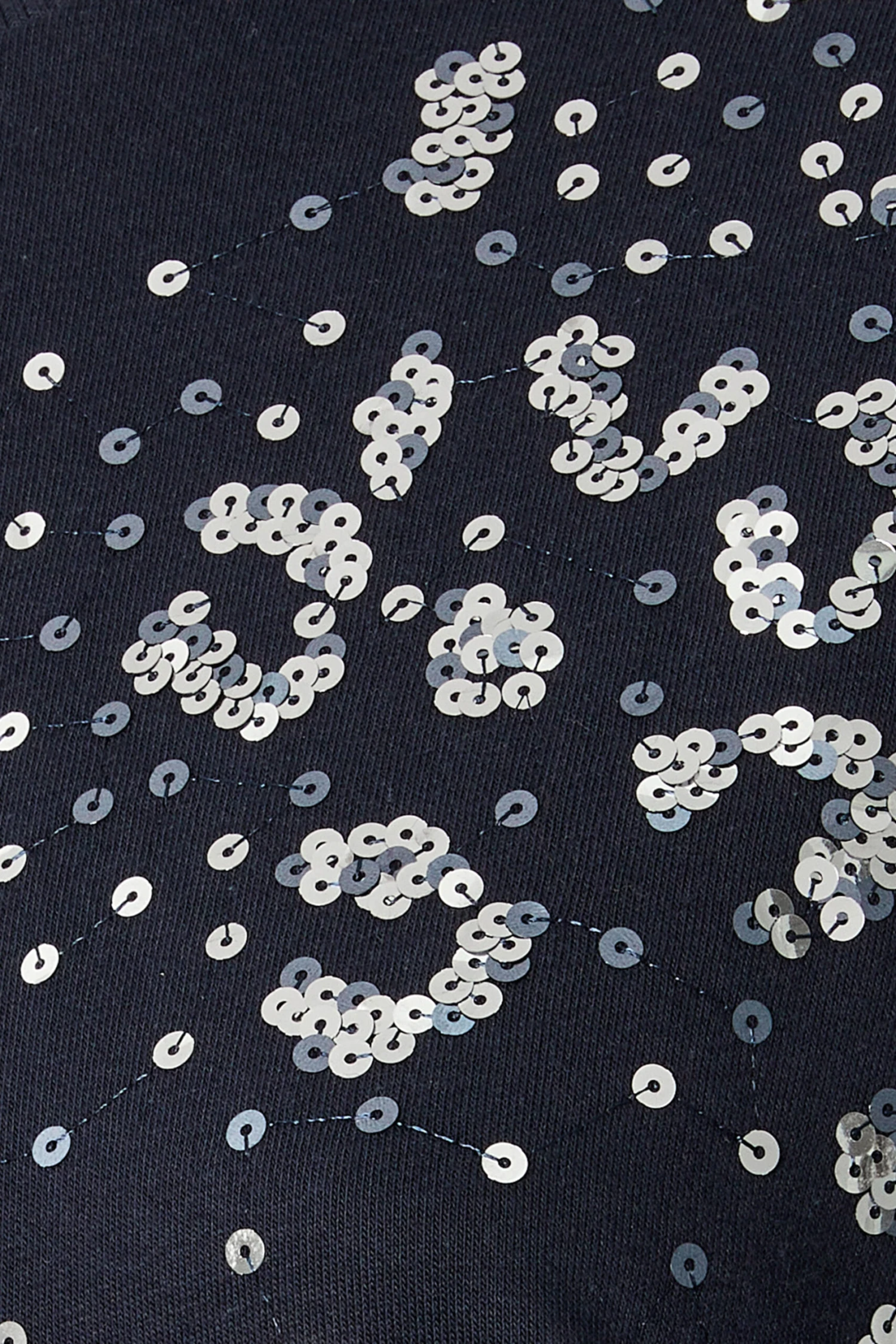 EVANS Curve Navy Blue Leopard Sequin Embellished Sweatshirt 10 EVANS Curve Navy Blue Leopard Sequin Embellished Sweatshirt – Image 8