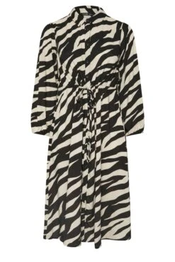 YOURS - Robe-Chemisier Noir & Crème Zébré Manches Longues 13 YOURS - Robe-Chemisier Noir & Crème Zébré Manches Longues -Evans Boutique d767f172 c270 4d 137954 X