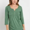 LTS Tall Khaki Green Henley Top 2 LTS Tall Khaki Green Henley Top -Evans Boutique d79b2c1e 3500 49 355205 A