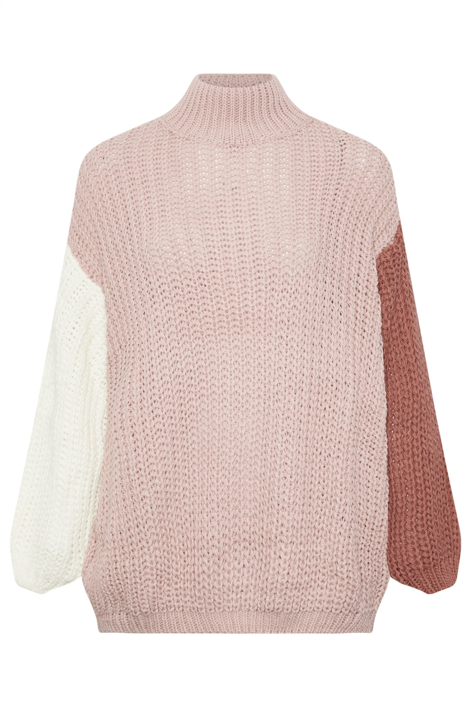 YOURS Curve Pull En Maille Colorblock Marron Naturel 7 YOURS Curve Pull En Maille Colorblock Marron Naturel – Image 5