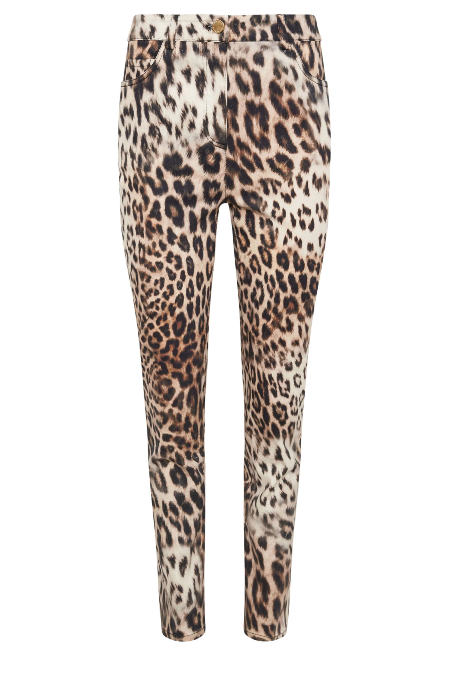 STAR Beige Brown Denim Leopard Straight Leg Jeans 9 STAR Beige Brown Denim Leopard Straight Leg Jeans – Image 7