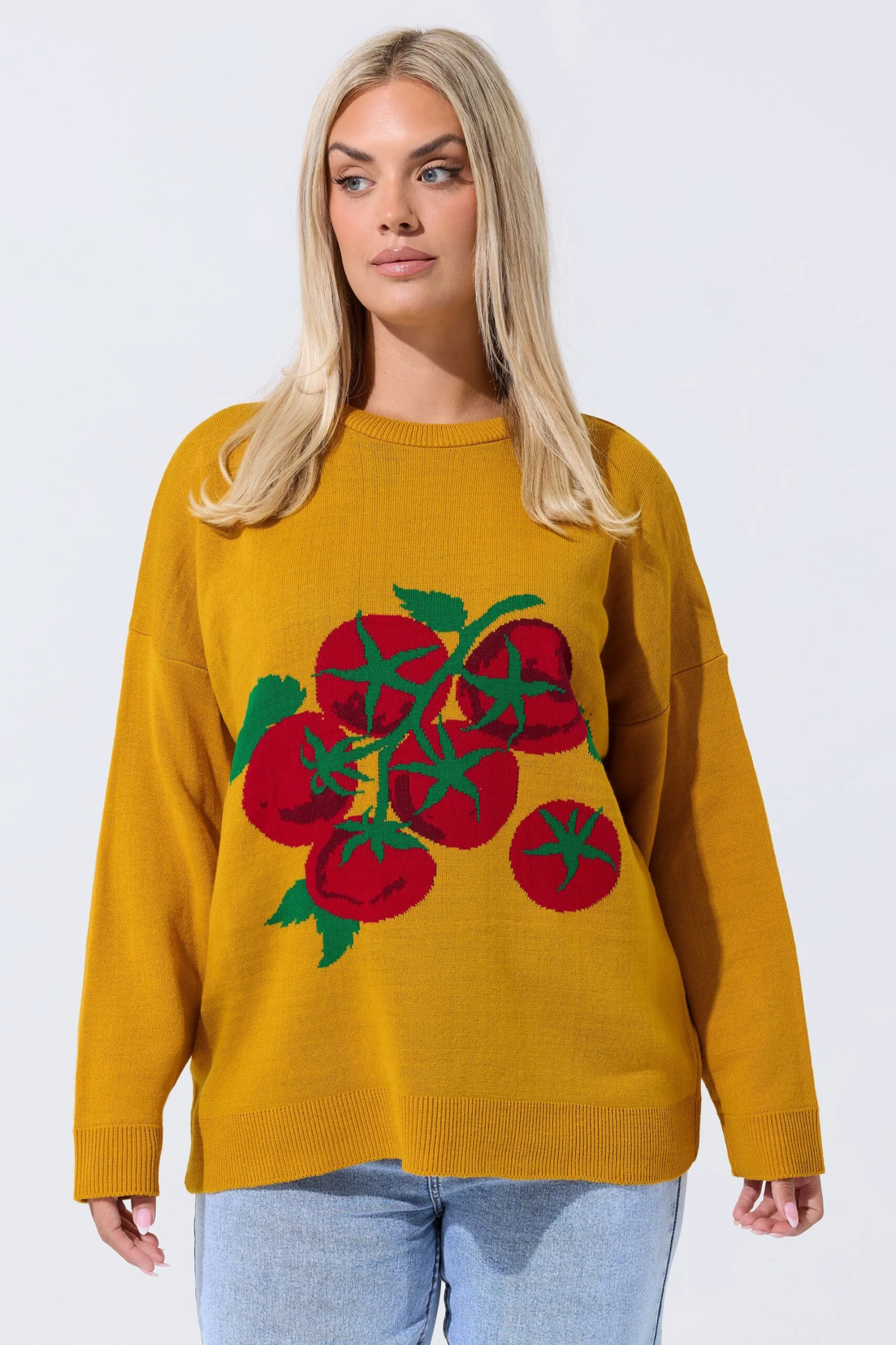 Limited Collection Pull En Maille Curve Jaune Tomate 3 Limited Collection Pull En Maille Curve Jaune Tomate