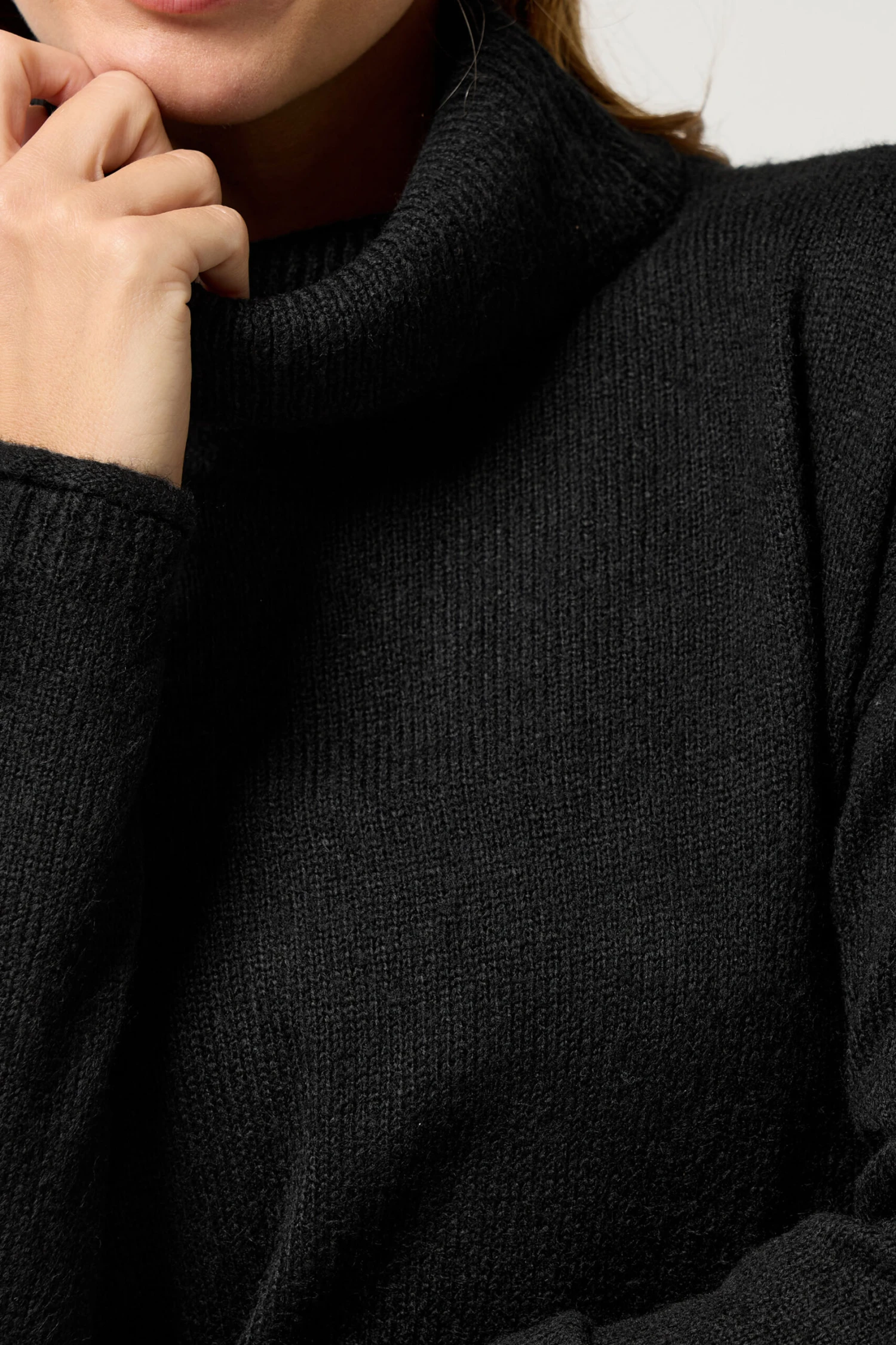 M&Co Black Roll Neck Tunic Jumper 8 M&Co Black Roll Neck Tunic Jumper – Image 6