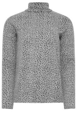 LTS Tall Grey Soft Touch Animal Print Top 11 LTS Tall Grey Soft Touch Animal Print Top -Evans Boutique d9352f83 a171 4e 355477 X