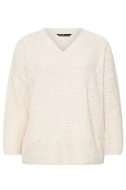 YOURS - Pull Crème Gauffré En Maille -Evans Boutique da0e4e2a 9519 4d 280448 X