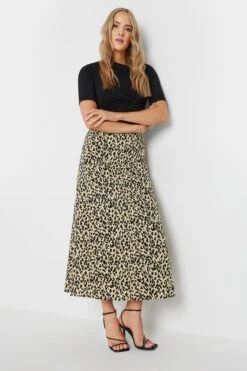 LTS Tall Natural Brown & Black Leopard Print Midaxi Skirt 11 LTS Tall Natural Brown & Black Leopard Print Midaxi Skirt -Evans Boutique db88ee3e b9ae 4b 354234 A
