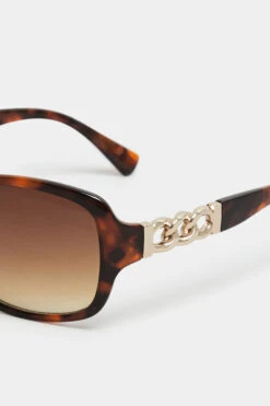 Lunettes De Soleil Marrons Tortoiseshell -Evans Boutique dbcf0e0a 11b9 41 245694 P2