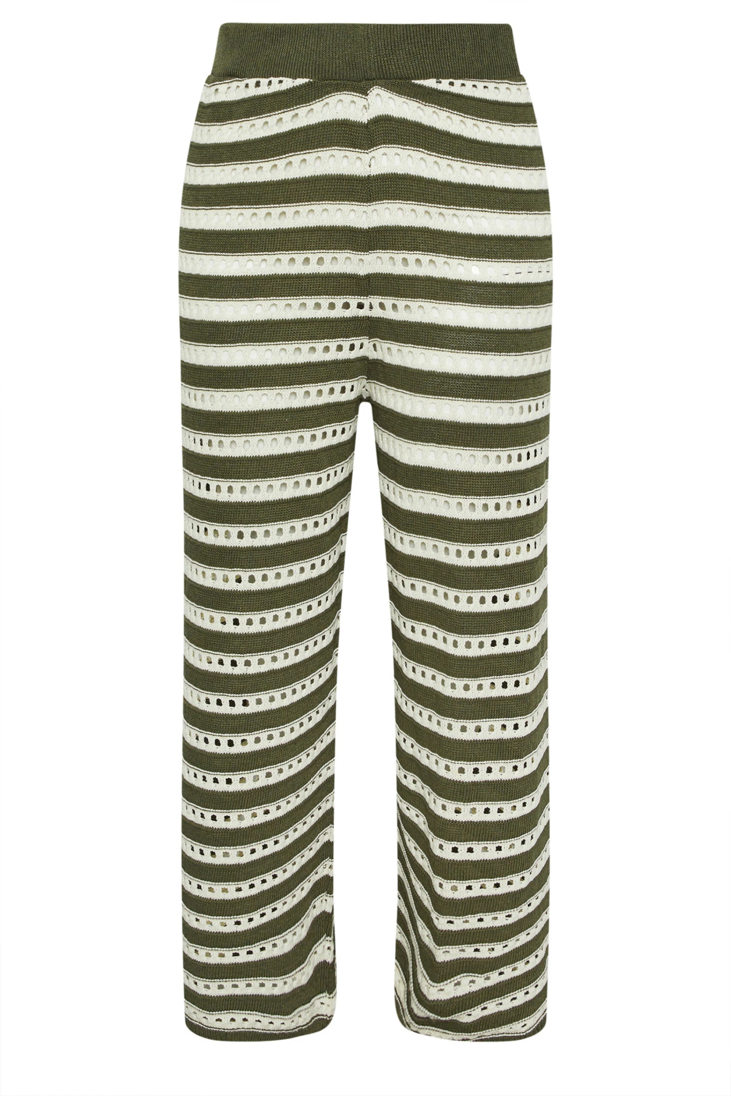 LIMITED COLLECTION Pantalon Large En Crochet à Rayures Vertes Et Blanches 7 LIMITED COLLECTION Pantalon Large En Crochet à Rayures Vertes Et Blanches – Image 5