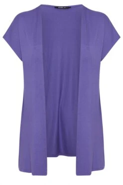 YOURS Curve Cardigan Violet En Jersey à Manches Longues -Evans Boutique dc3d8598 285a 41 322646 X