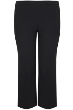 Pantalon Noir Coupe Droite - Deux Longueurs 14 Pantalon Noir Coupe Droite - Deux Longueurs -Evans Boutique dc8613d4 9767 49 028116 F