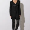 STAR Black Eyelet Detail Zip Cardigan -Evans Boutique dc878a41 b541 45 110611 B2