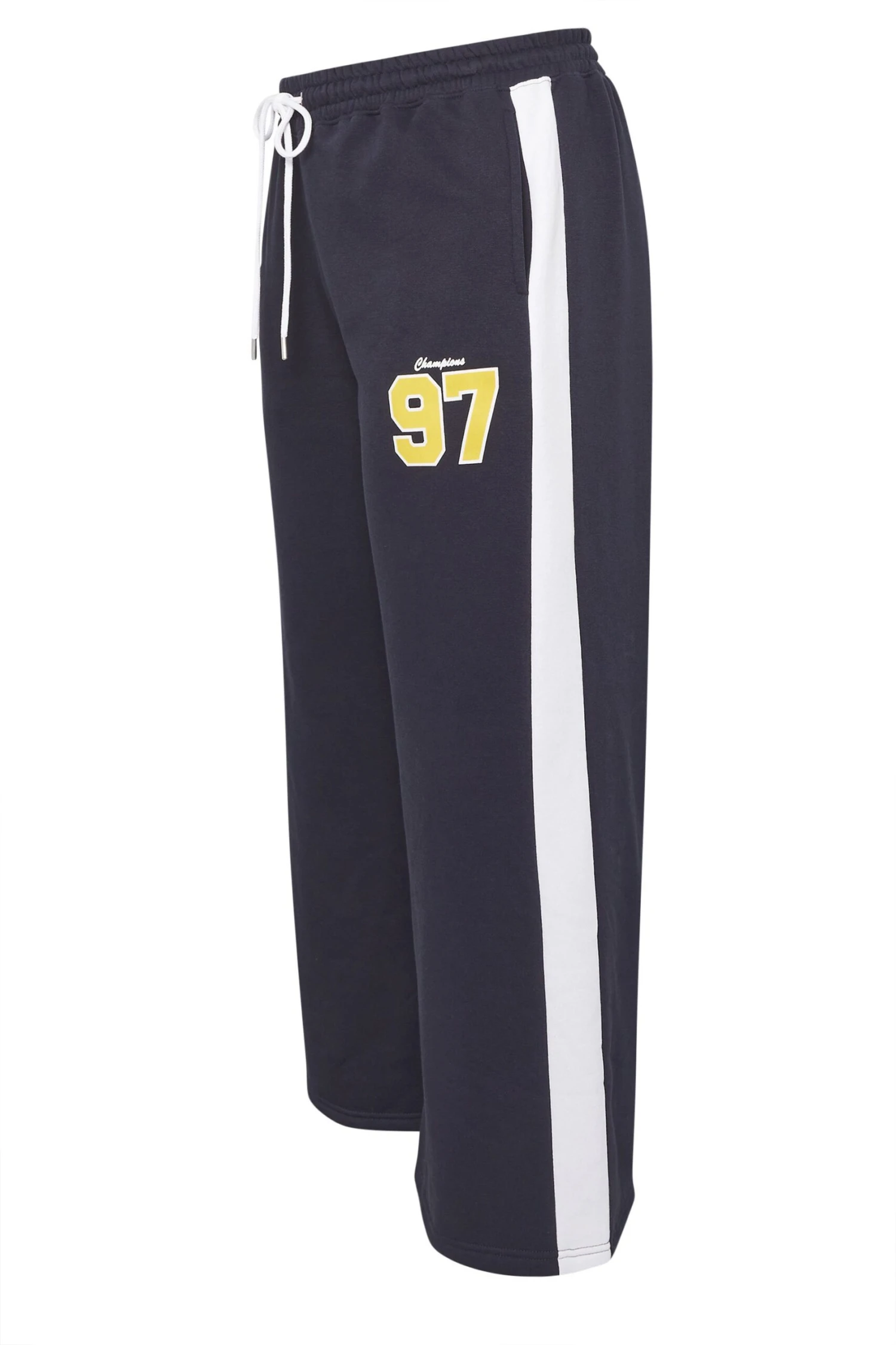 LIMITED COLLECTION Pantalon De Jogging Large Bleu Marine Curve '97' Varsity 8 LIMITED COLLECTION Pantalon De Jogging Large Bleu Marine Curve '97' Varsity – Image 6