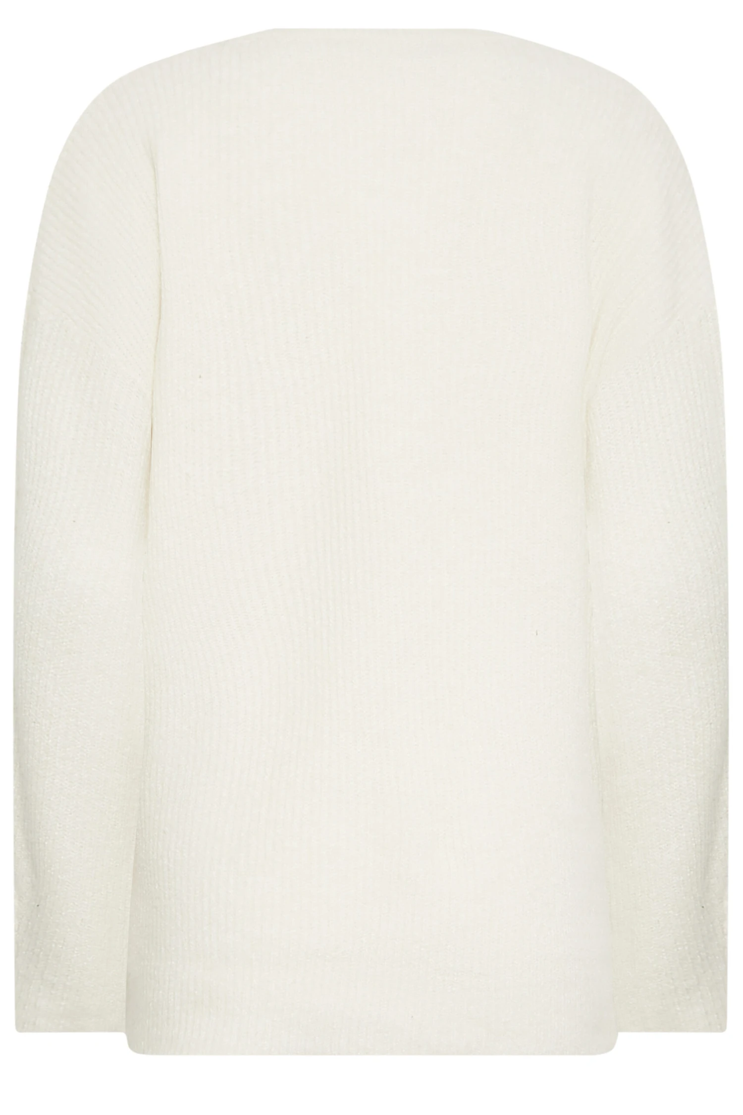 LTS Tall Ivory White Button Long Sleeve Jumper 9 LTS Tall Ivory White Button Long Sleeve Jumper – Image 7