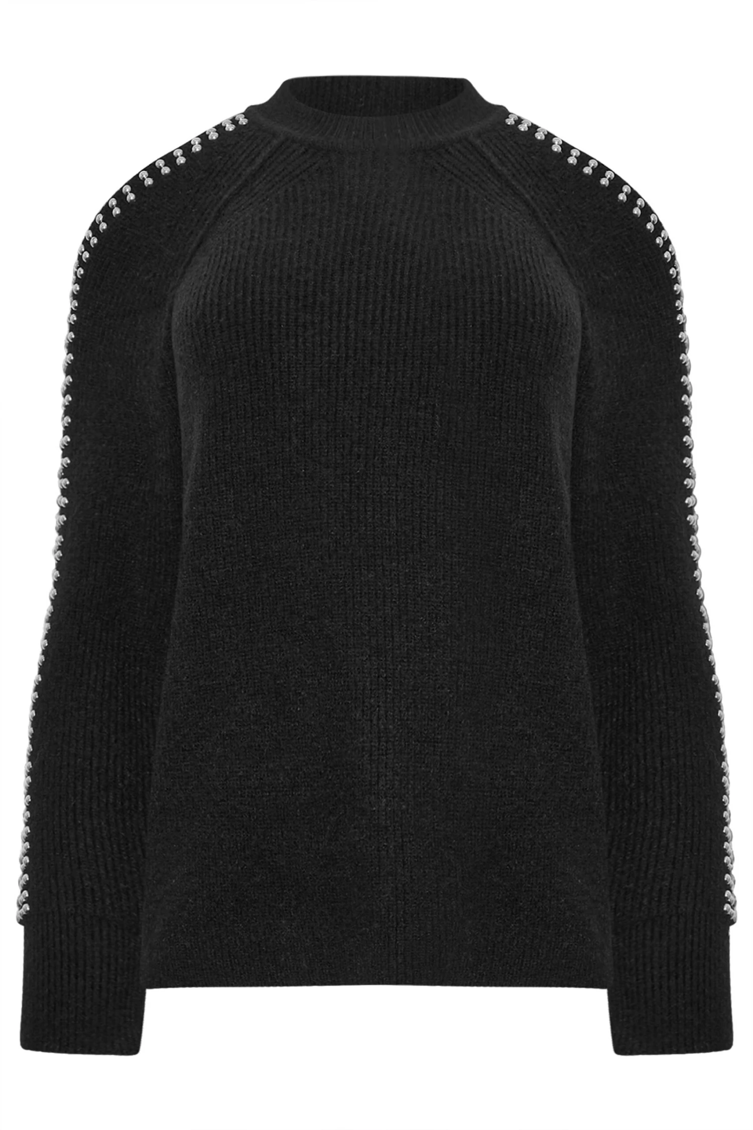 STAR Black Embellished Sleeve Jumper 8 STAR Black Embellished Sleeve Jumper – Image 6