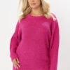 YOURS - Pull En Maille Essentiel Rose Vif -Evans Boutique df030251 0f89 47 280621 A