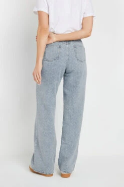 LTS Tall Blue Denim Textured Slouch Jeans -Evans Boutique e036c59b c6af 44 355655 D