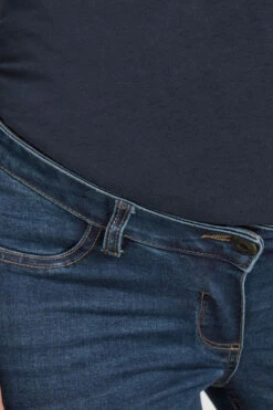 LTS Tall Maternity Dark Blue Turn Up Straight Leg Jeans 12 LTS Tall Maternity Dark Blue Turn Up Straight Leg Jeans -Evans Boutique e19aa040 fa75 4d 198132 E
