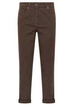 M&Co Chocolate Brown Mom Jeans 13 M&Co Chocolate Brown Mom Jeans -Evans Boutique e1daf929 fddb 4c 502554 X