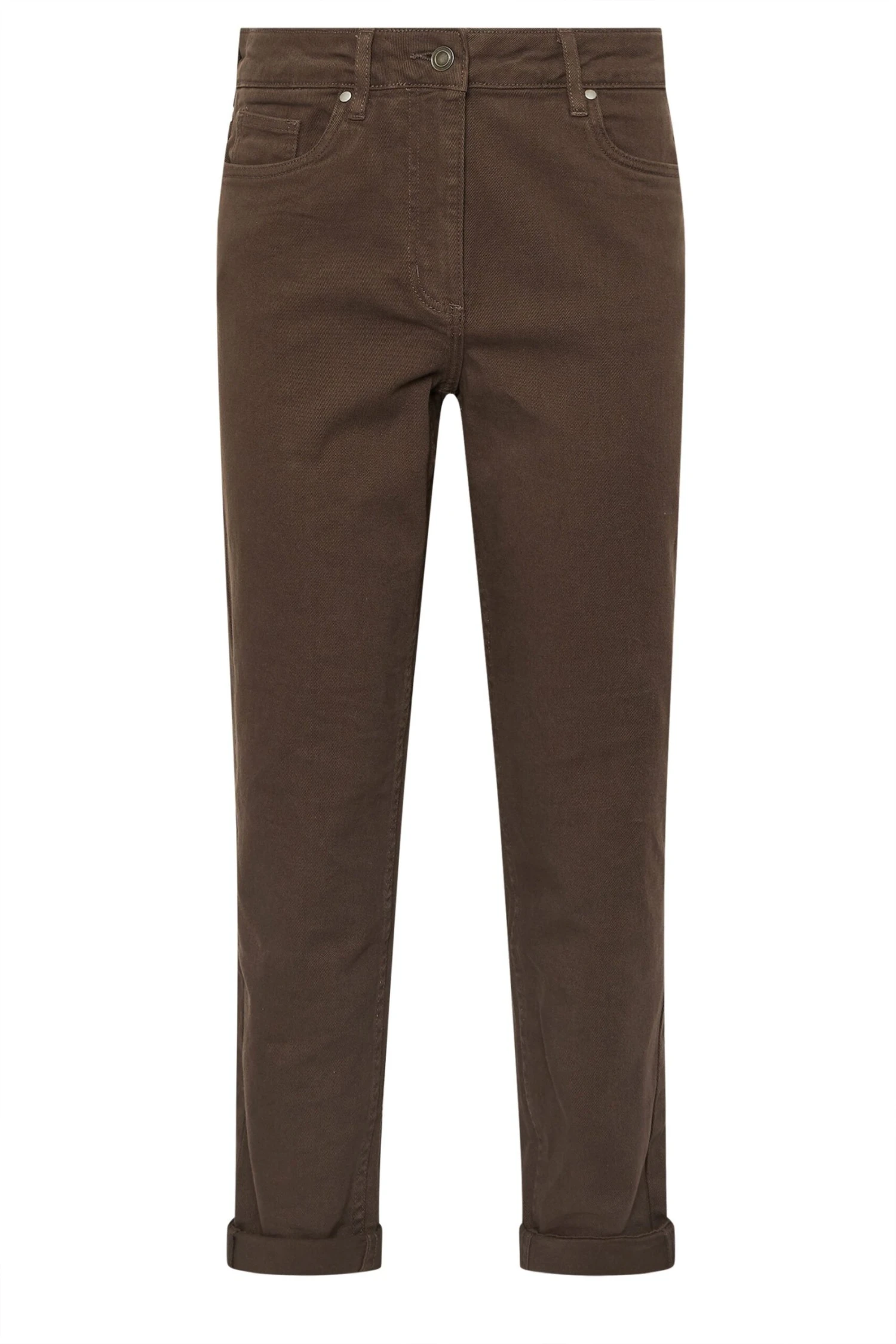 M&Co Chocolate Brown Mom Jeans 8 M&Co Chocolate Brown Mom Jeans – Image 6