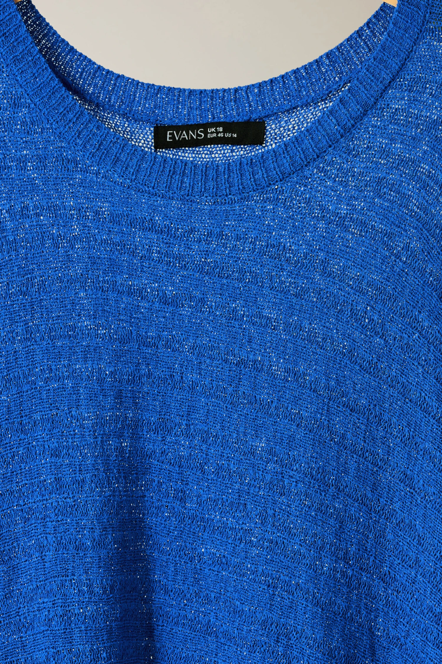 EVANS Curve Cobalt Blue Batwing Sleeve Jumper 8 EVANS Curve Cobalt Blue Batwing Sleeve Jumper – Image 6