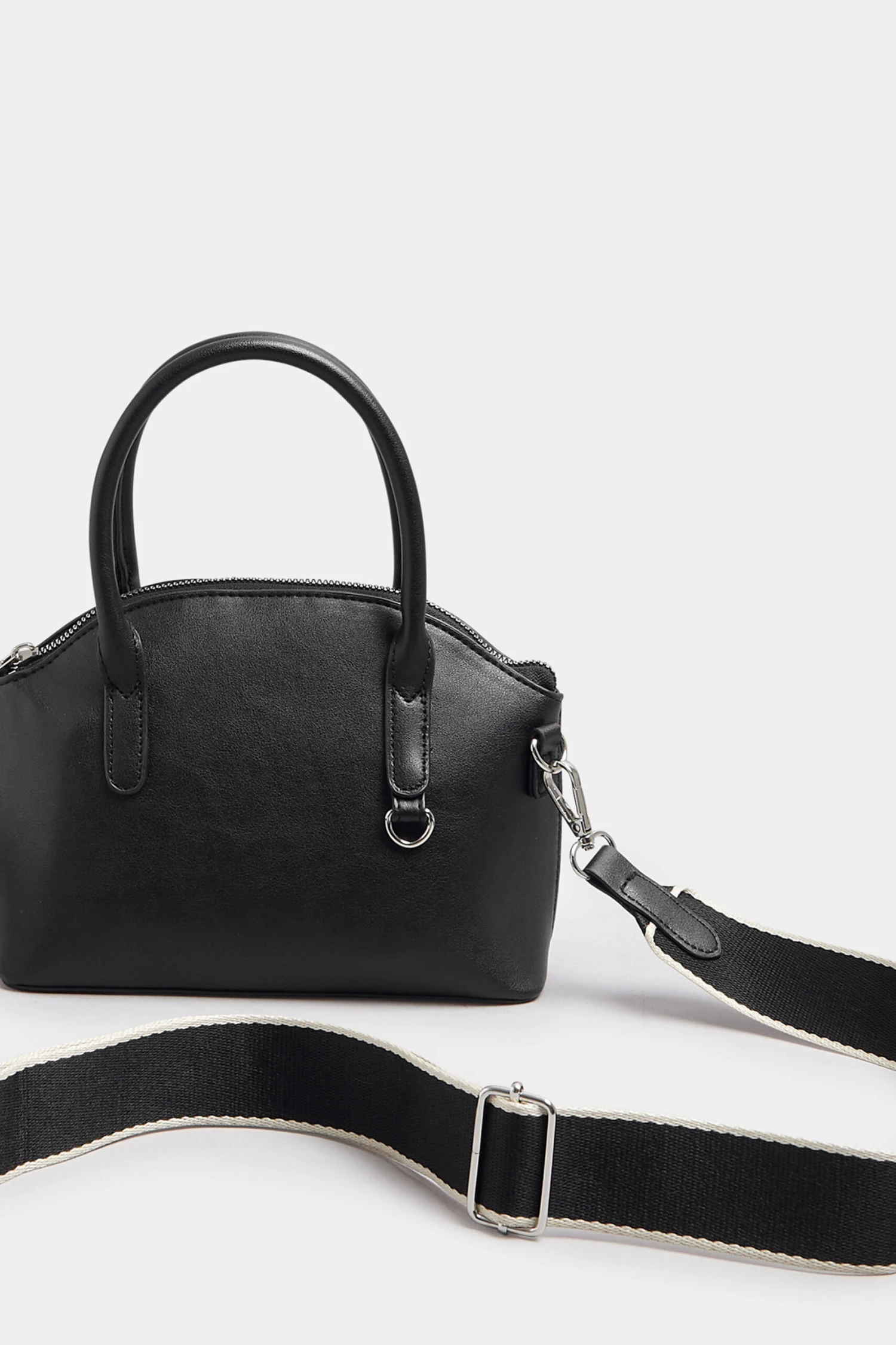 Black Contrast Strap Cross Body Bag 5 Black Contrast Strap Cross Body Bag – Image 3