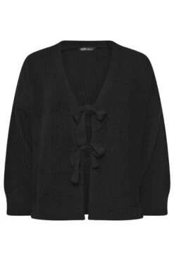 YOURS - Cardigan à Noeuds Noir En Maille 11 YOURS - Cardigan à Noeuds Noir En Maille -Evans Boutique eb99a552 e128 4a 280596 X