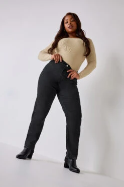 YOURS - Jeans Noir RUBY Coupe Droite -Evans Boutique eb9b26ca e03f 45 143537 L1