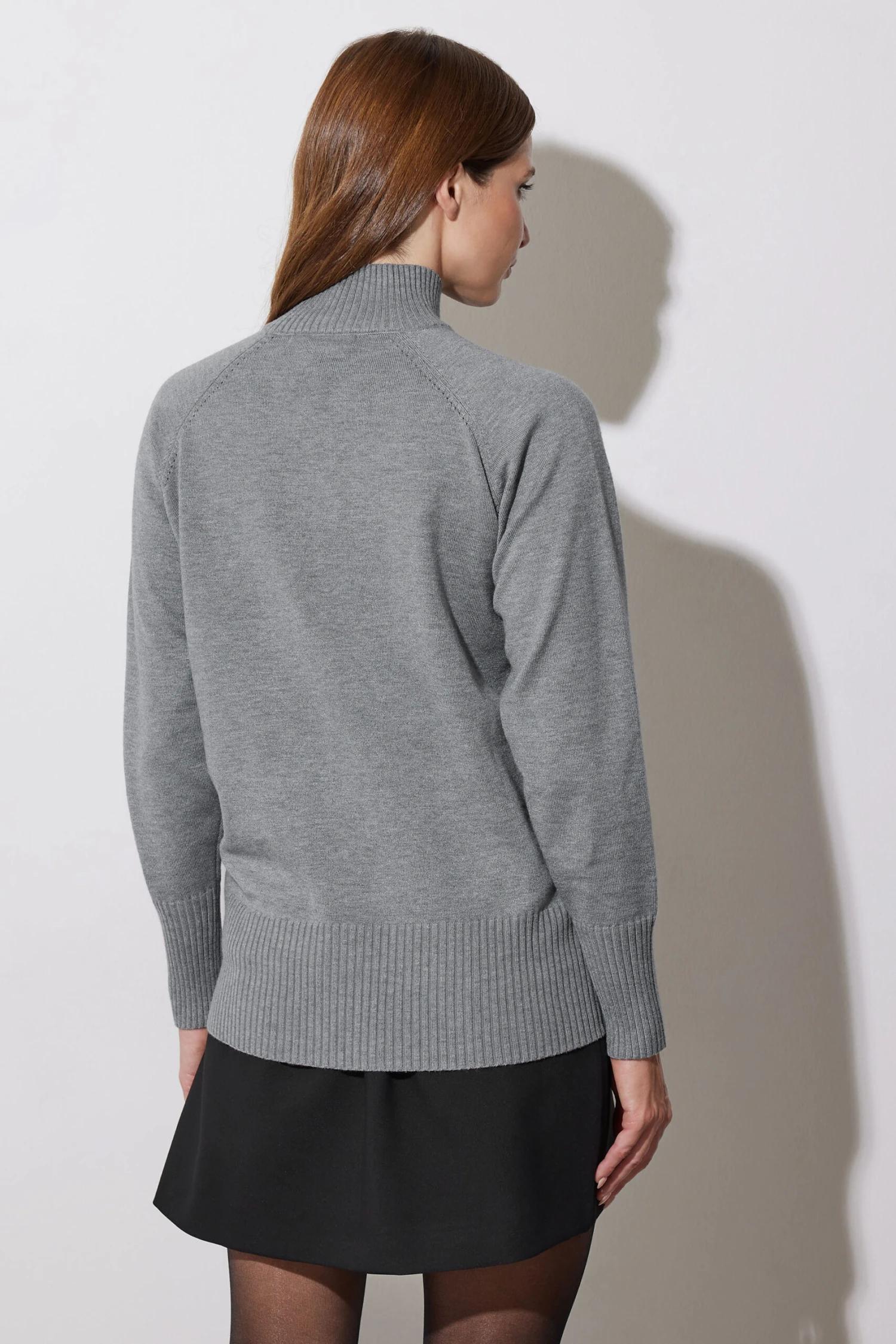 STAR Grey Stud Embellished Raglan Jumper 6 STAR Grey Stud Embellished Raglan Jumper – Image 4