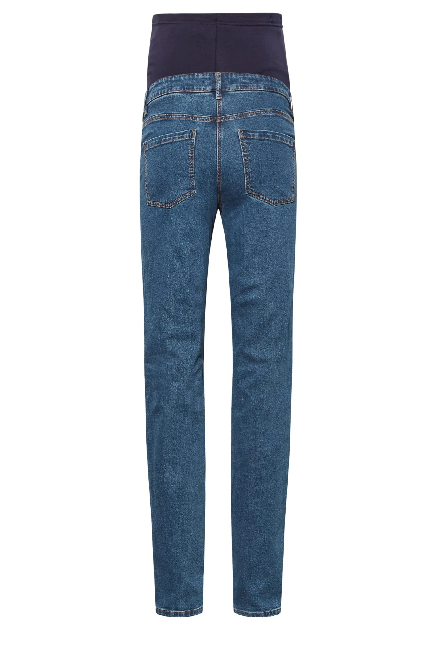 LTS Tall Maternity Indigo Blue Washed UNA Stretch Mom Jeans 9 LTS Tall Maternity Indigo Blue Washed UNA Stretch Mom Jeans – Image 7